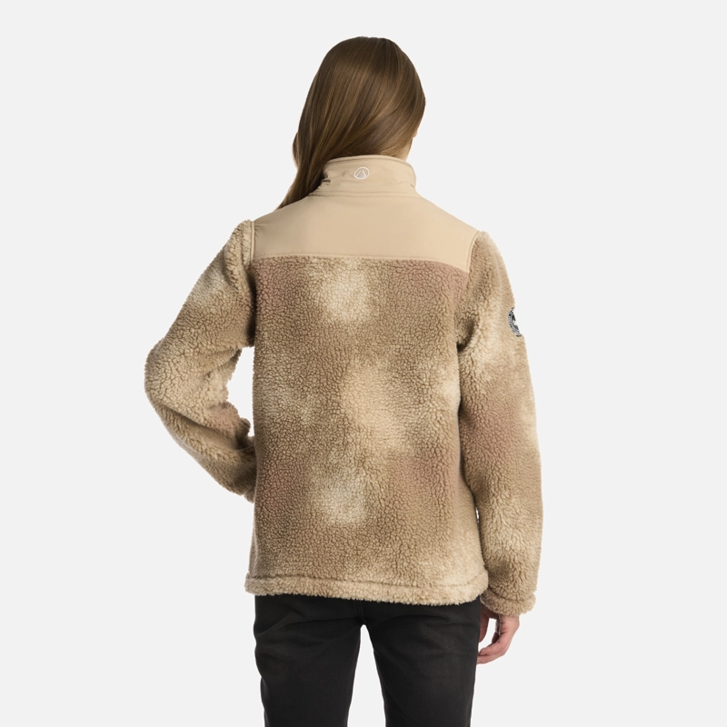 POLAR MUJER GLACIAR SHERPA-PRO JACKET PRINT CAQUI LIPPI - 3