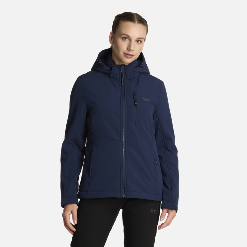 CHAQUETA MUJER MACAYA SOFTSHELL HOODY JACKET AZUL MARINO LIPPI - 1