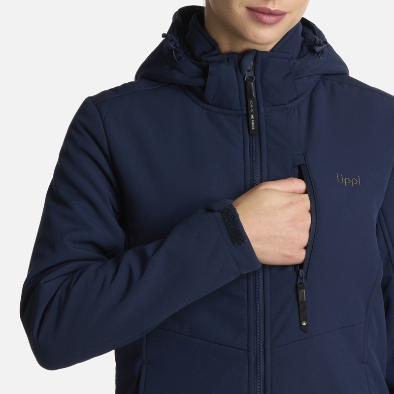 CHAQUETA MUJER MACAYA SOFTSHELL HOODY JACKET AZUL MARINO LIPPI - 5