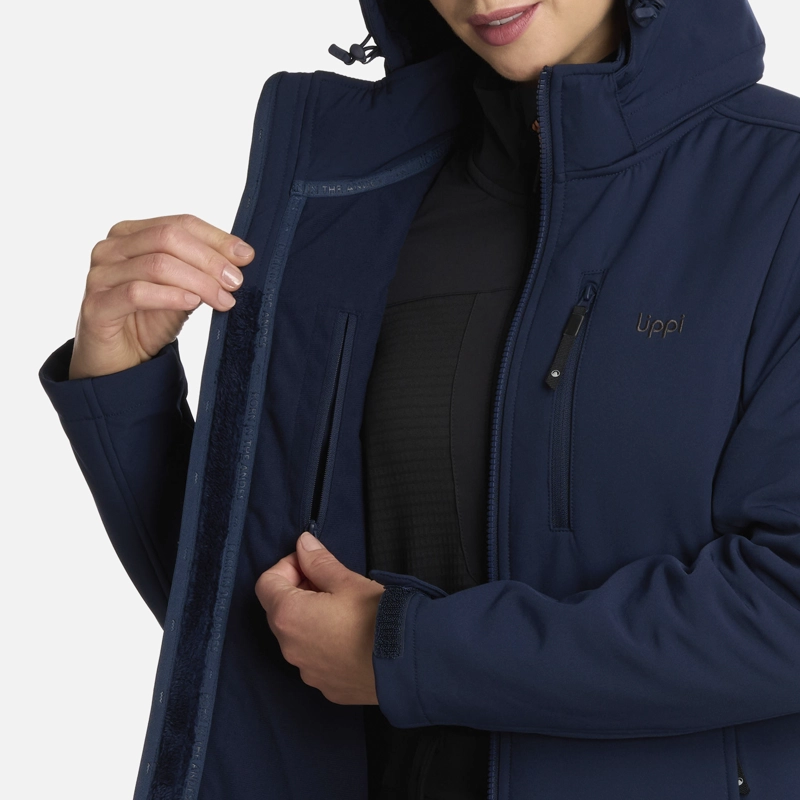CHAQUETA MUJER MACAYA SOFTSHELL HOODY JACKET AZUL MARINO LIPPI - 8