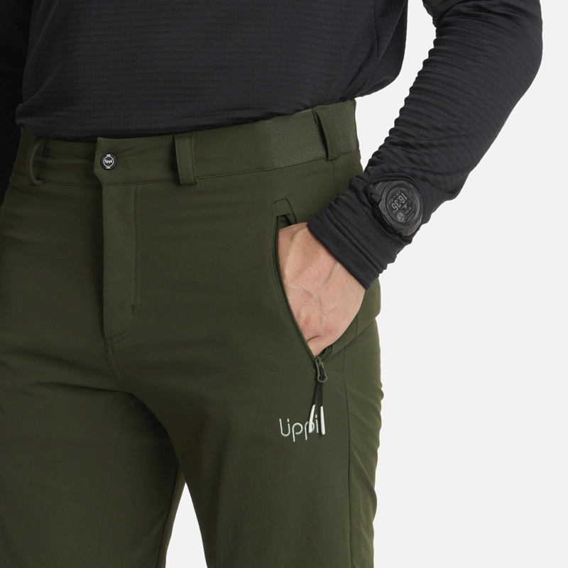 PANTALON HOMBRE SHELTER SOFTSHELL PANTS VERDE MILITAR LIPPI - 4