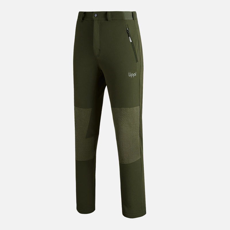 PANTALON HOMBRE SHELTER SOFTSHELL PANTS VERDE MILITAR LIPPI - 8