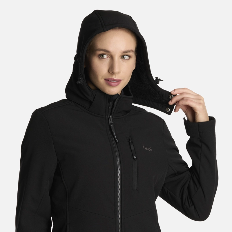 CHAQUETA MUJER MACAYA SOFTSHELL HOODY JACKET NEGRO LIPPI - 4