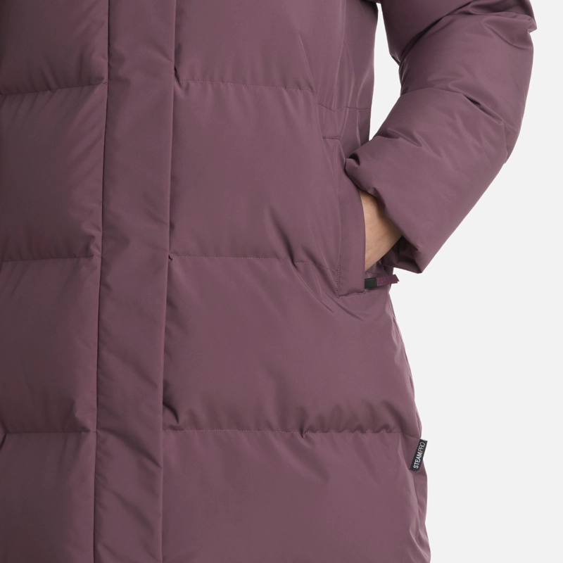 CHAQUETA MUJER LONG AND WARM STEAM-PRO HOODY JACKET MORADO LIPPI - 5