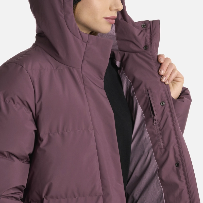 CHAQUETA MUJER LONG AND WARM STEAM-PRO HOODY JACKET MORADO LIPPI - 7