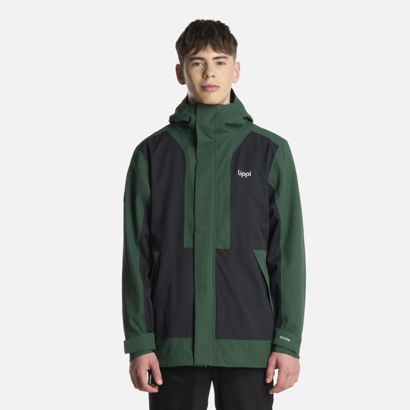 CHAQUETA TEEN BOY LAKE FUSION 3 B-DRY HOODY JACKET VERDE BOTELLA LIPPI - 2