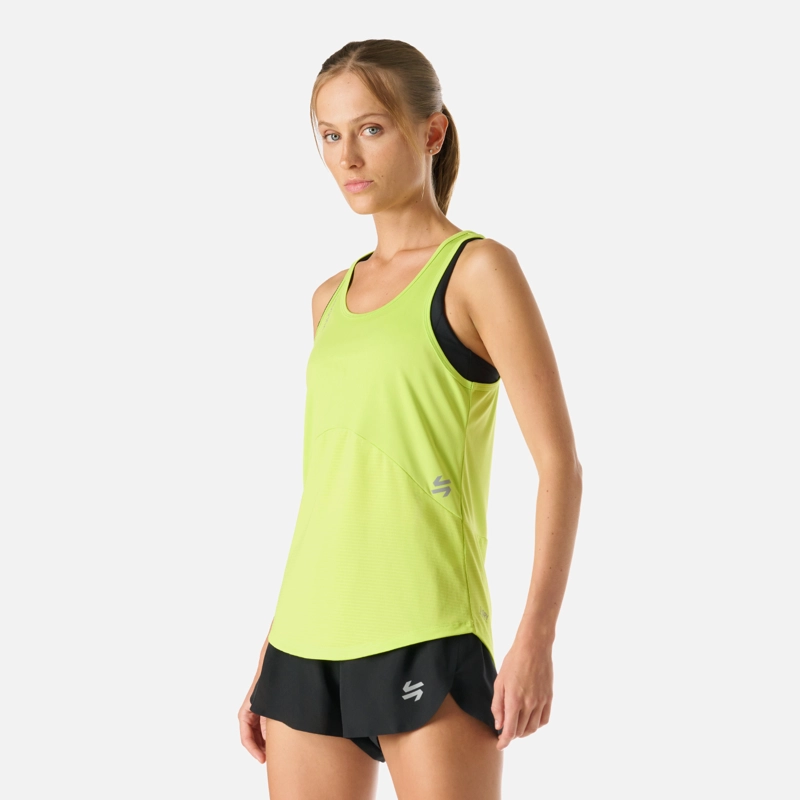 POLERA MUJER BUILT TO MOVE TANK TOP VERDE LIMA VULCANO - 2