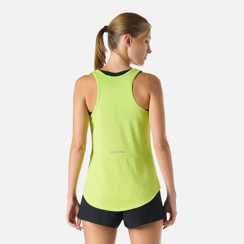 POLERA MUJER BUILT TO MOVE TANK TOP VERDE LIMA VULCANO - 4