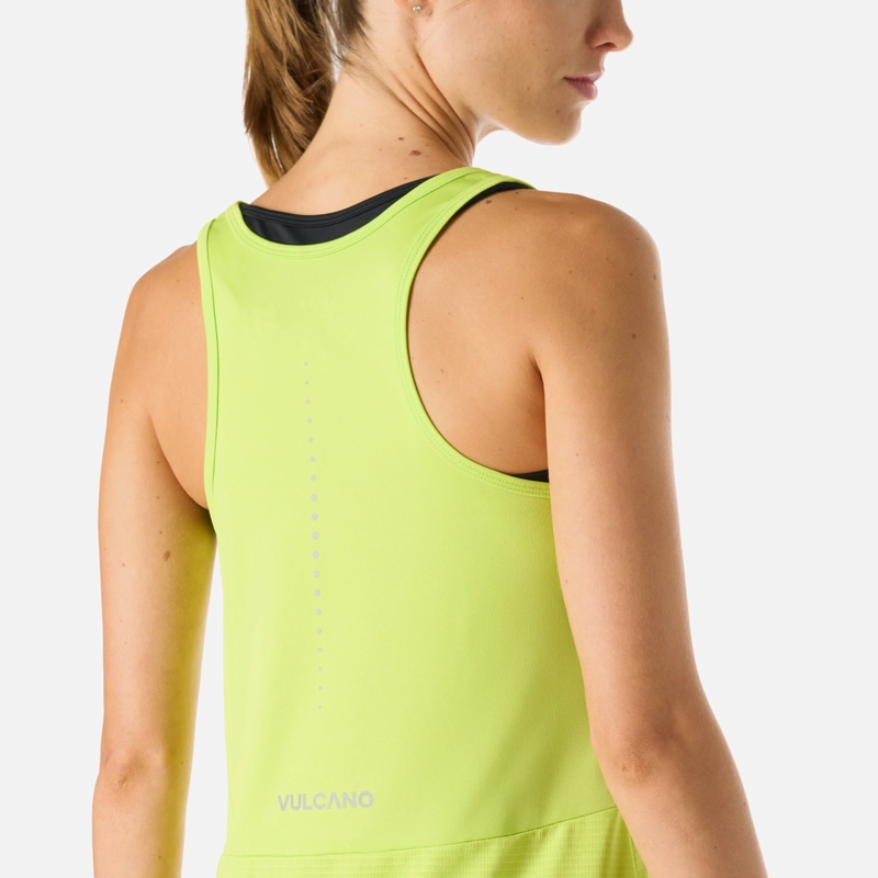 POLERA MUJER BUILT TO MOVE TANK TOP VERDE LIMA VULCANO - 6