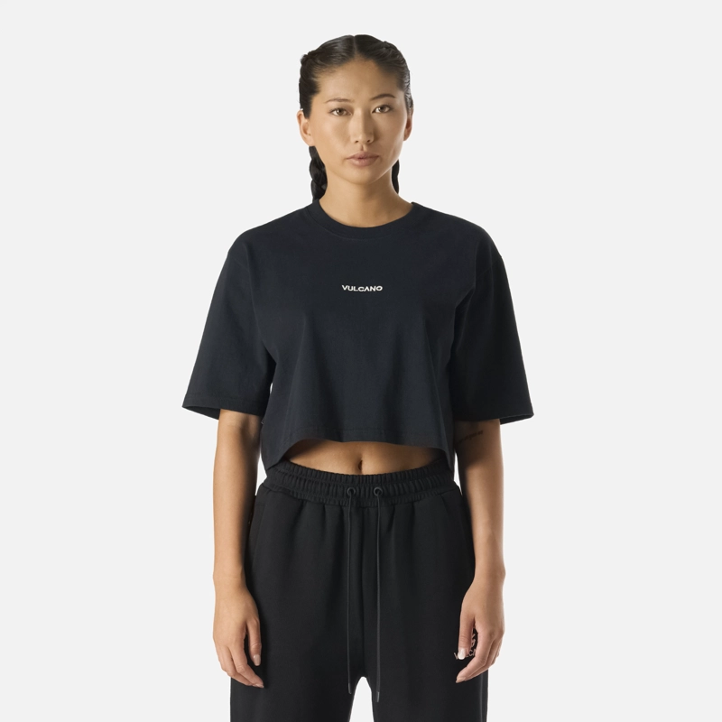 POLERA CROP CASUAL MANGA CORTA MUJER COOL DOWN - 1