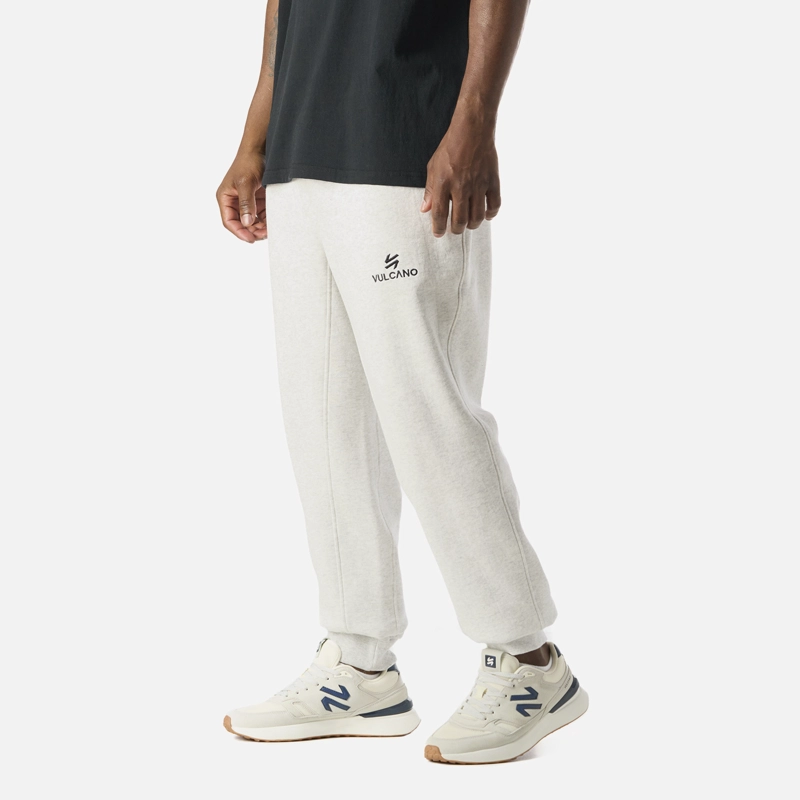 PANTALON HOMBRE COOL DOWN JOGGER PANTS MELANGE GRIS CLARO VULCANO - 2