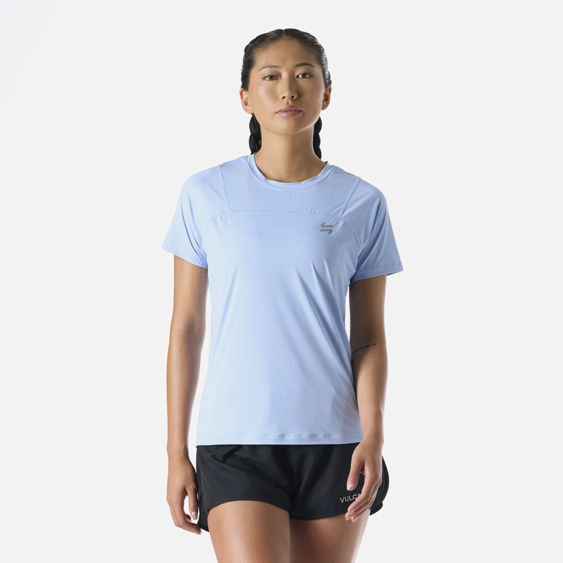 POLERA MUJER BUILT TO MOVE T-SHIRT CELESTE VULCANO - 1