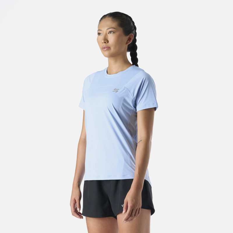 POLERA MUJER BUILT TO MOVE T-SHIRT CELESTE VULCANO - 2