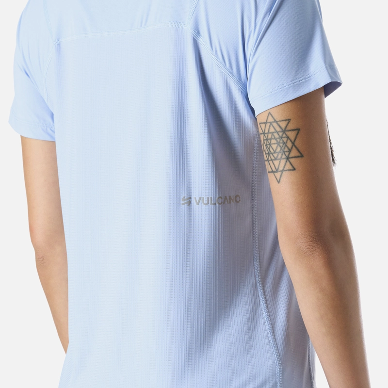 POLERA MUJER BUILT TO MOVE T-SHIRT CELESTE VULCANO - 6
