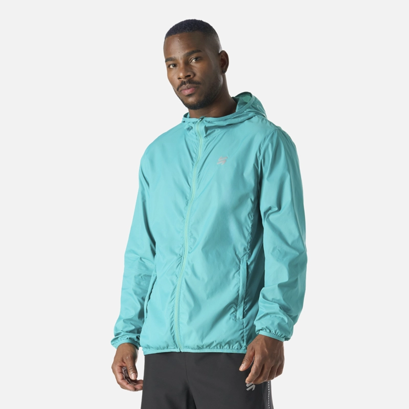 CHAQUETA HOMBRE BUILT TO MOVE WINDBREAKER JACKET TURQUESA VULCANO - 2