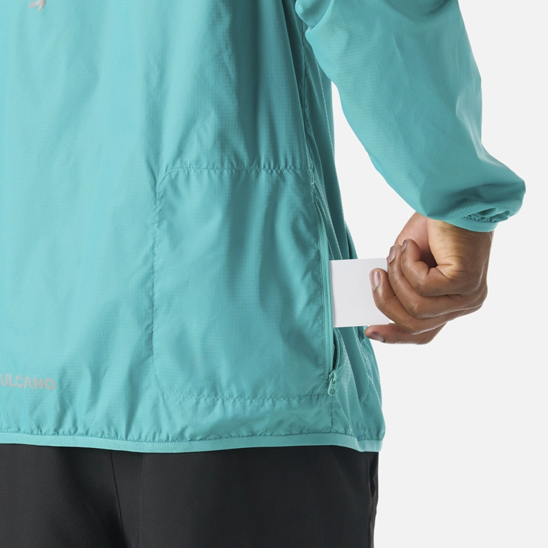 CHAQUETA HOMBRE BUILT TO MOVE WINDBREAKER JACKET TURQUESA VULCANO - 8