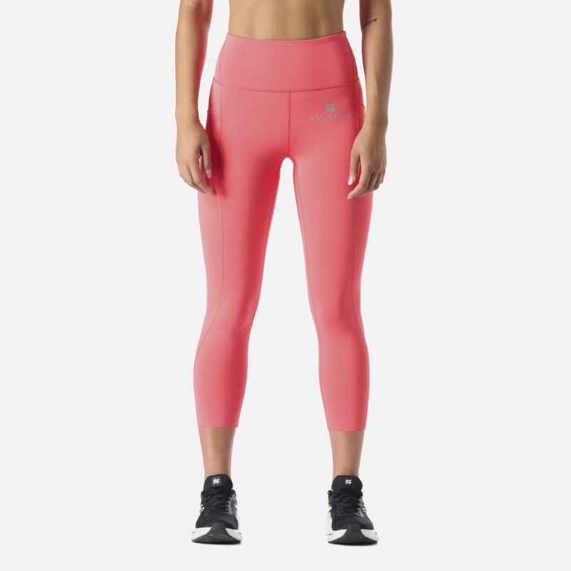 CALZA MUJER BUILT TO MOVE COMPRESSIVE 3/4 SUPER HIGH RISE LEGGINS CORAL VULCANO - 1