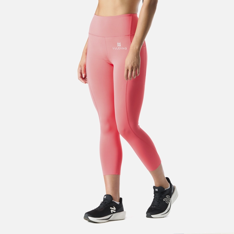 CALZA MUJER BUILT TO MOVE COMPRESSIVE 3/4 SUPER HIGH RISE LEGGINS CORAL VULCANO - 2