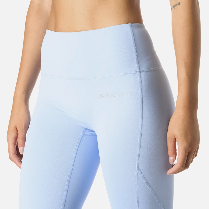 CALZA MUJER BUILT TO MOVE 7/8 HIGH RISE LEGGINS CELESTE VULCANO - 5
