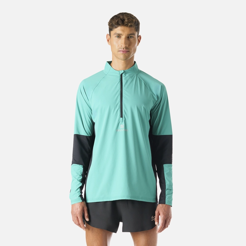VULCANO POLERON HOMBRE BUILT TO MOVE PRO 1/4 ZIP MIDLAYER TURQUESA VULCANO