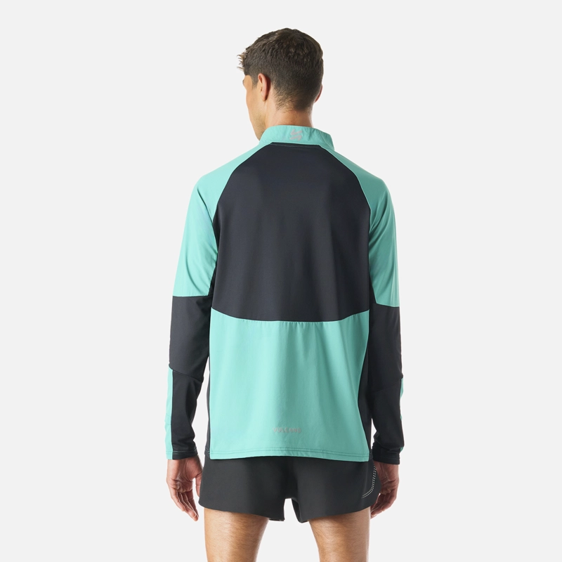 POLERON HOMBRE BUILT TO MOVE PRO 1/4 ZIP MIDLAYER TURQUESA VULCANO - 4