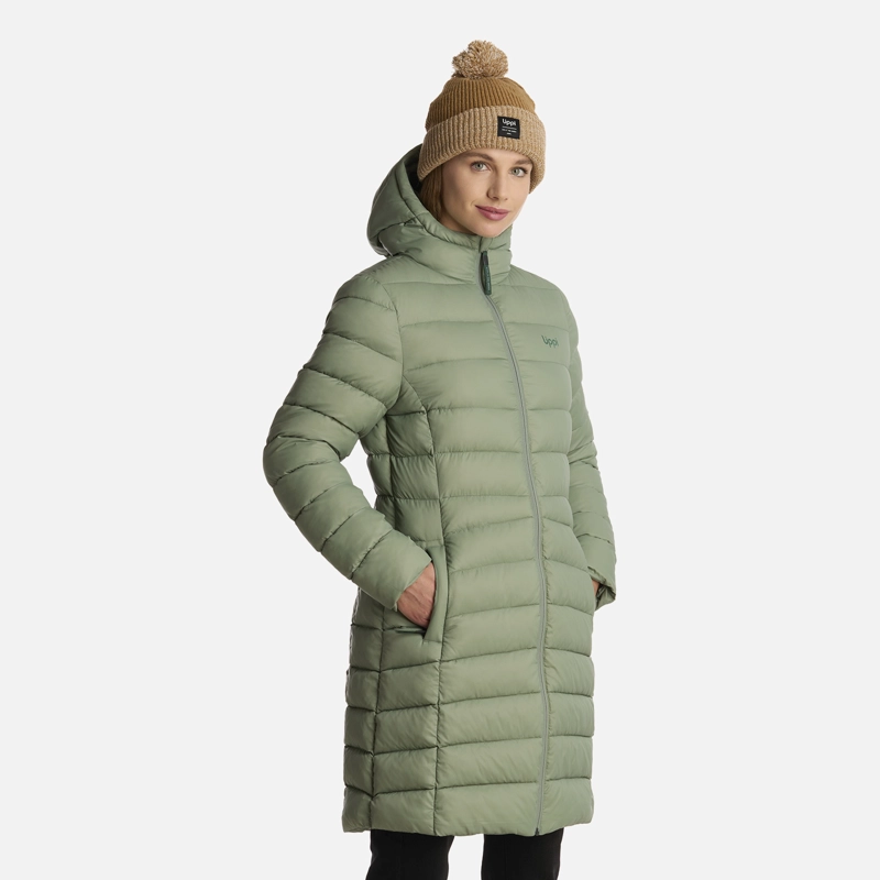 CHAQUETA MUJER WARM DAY STEAM-PRO HOODY JACKET JADE OSCURO LIPPI - 2