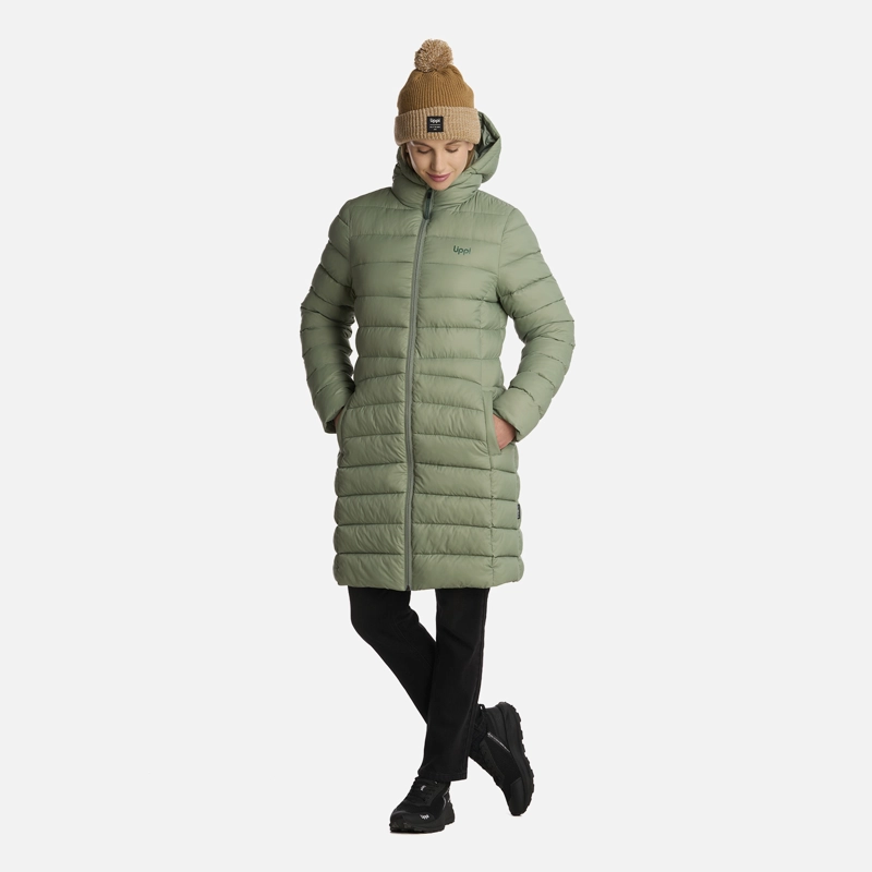 CHAQUETA MUJER WARM DAY STEAM-PRO HOODY JACKET JADE OSCURO LIPPI - 7