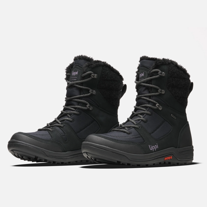 BOTA MUJER POLAR LIGHT NEGRO / MORADO LIPPI - 4