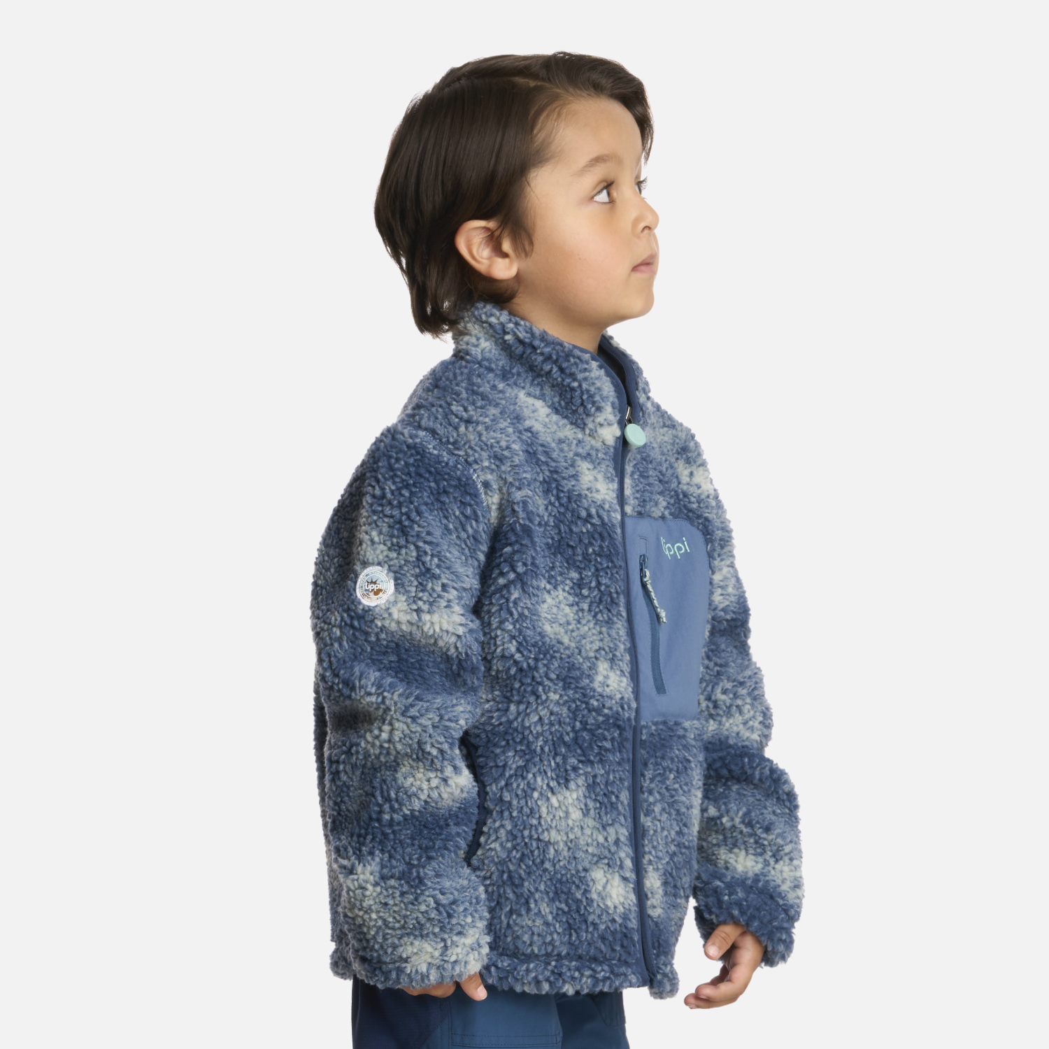 POLAR NIÑO GLACIAR SHERPA-PRO PRINT AZUL PIEDRA LIPPI I25 - 2