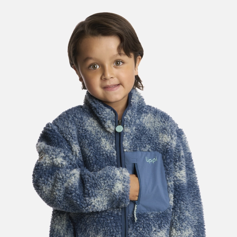 POLAR NIÑO GLACIAR SHERPA-PRO PRINT AZUL PIEDRA LIPPI I25 - 4