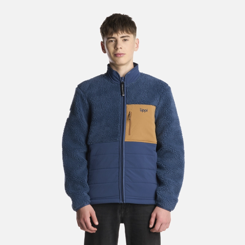 POLAR TEEN BOY GLACIAR SHERPA-PRO JACKET AZUL LIPPI - 1