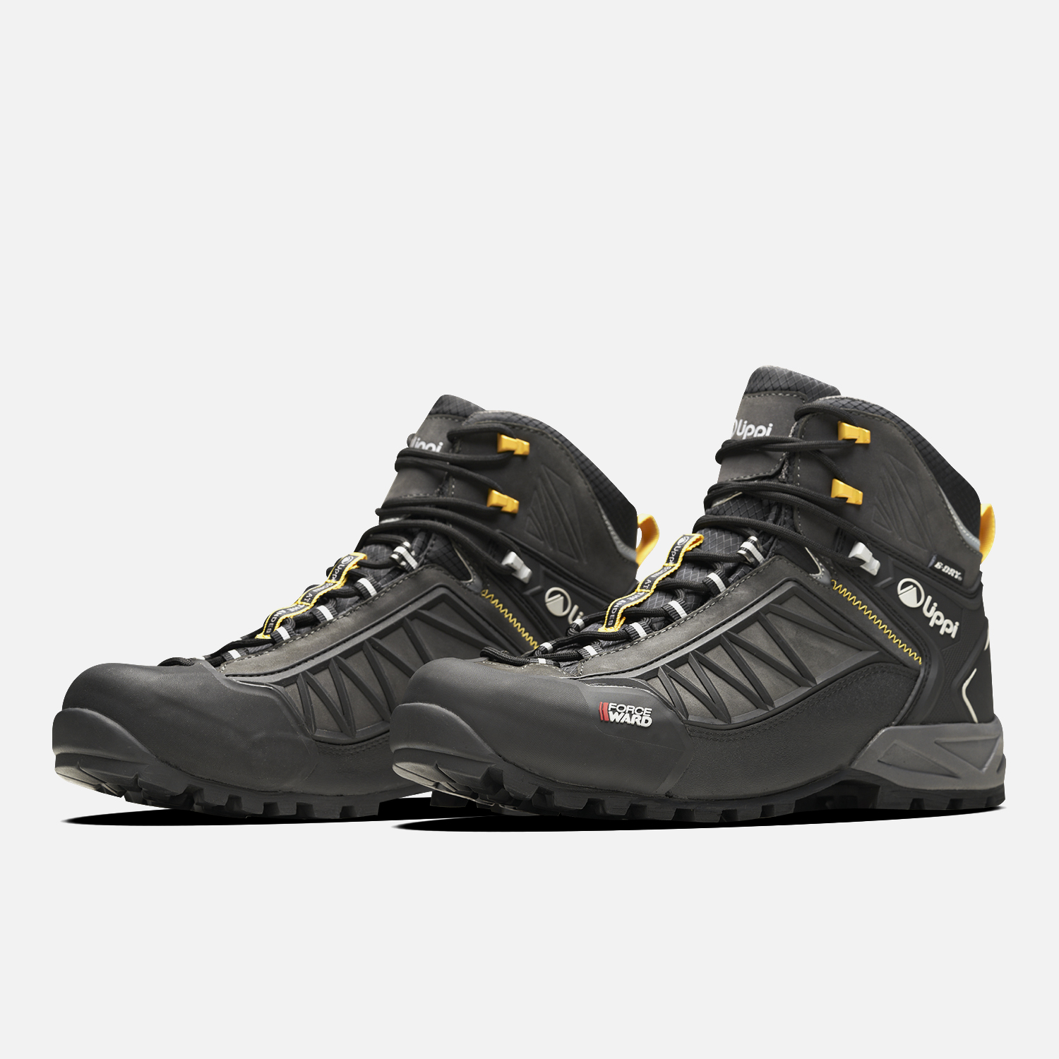 BOTIN HOMBRE BRAVO EVO GRIS OSCURO / AMARILLO LIPPI I25 - 4