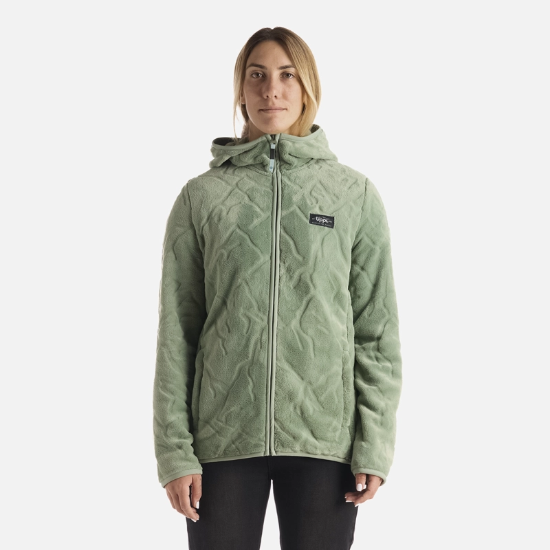 POLAR MUJER LAKESIDE THERM-PRO HOODY JACKET JADE OSCURO LIPPI - 1