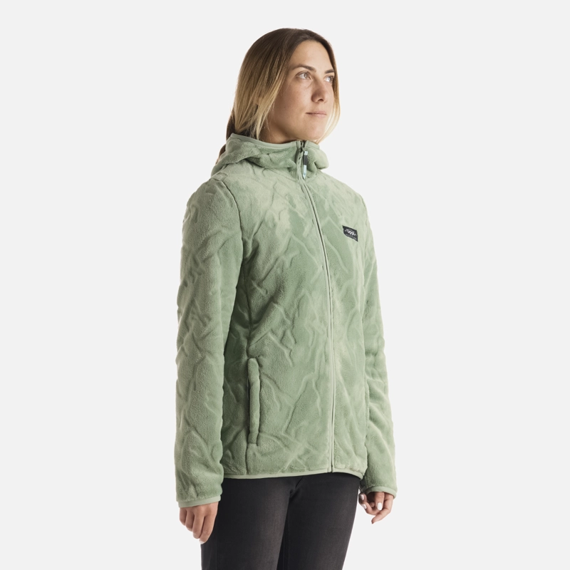 POLAR MUJER LAKESIDE THERM-PRO HOODY JACKET JADE OSCURO LIPPI - 2