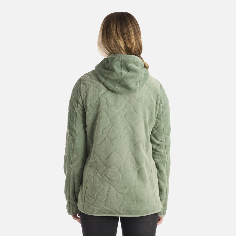 POLAR MUJER LAKESIDE THERM-PRO HOODY JACKET JADE OSCURO LIPPI - 3
