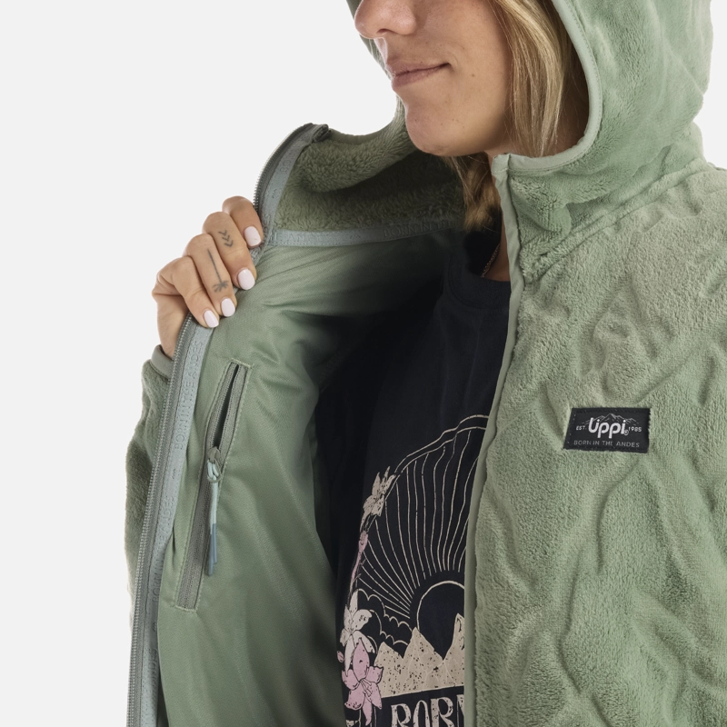 POLAR MUJER LAKESIDE THERM-PRO HOODY JACKET JADE OSCURO LIPPI - 6