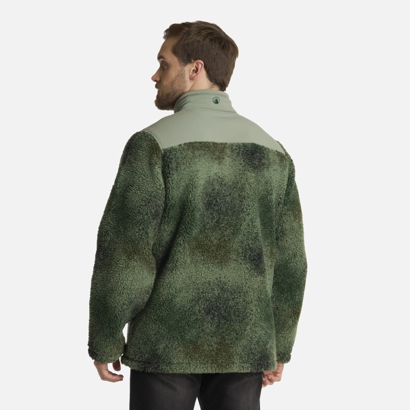 POLAR HOMBRE GLACIAR SHERPA-PRO 14 ZIP JACKET JADE LIPPI - 3