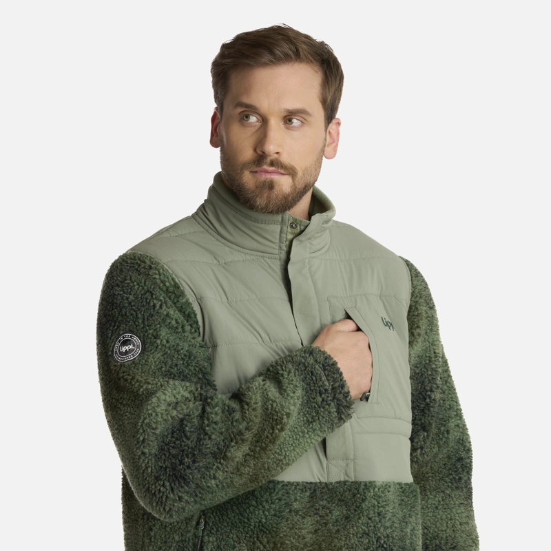 POLAR HOMBRE GLACIAR SHERPA-PRO 14 ZIP JACKET JADE LIPPI - 4