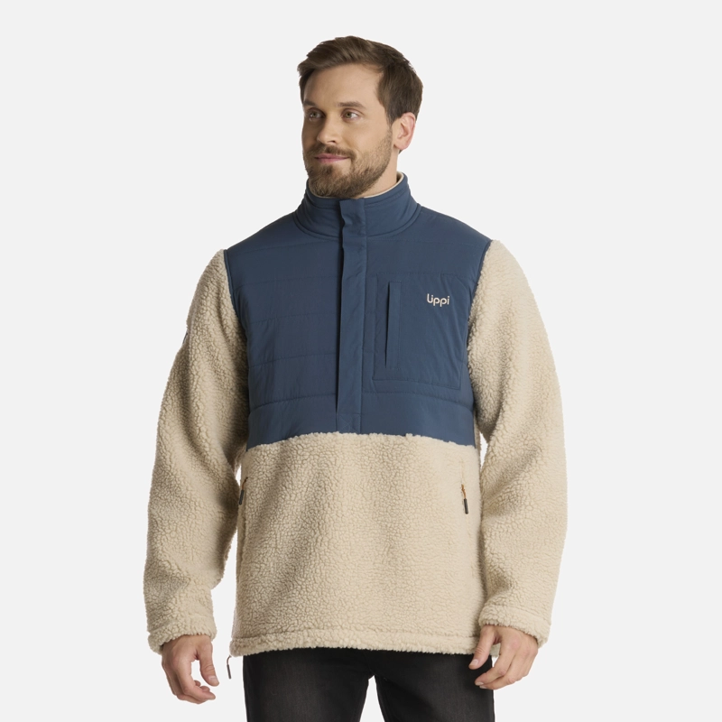 POLAR HOMBRE GLACIAR SHERPA-PRO 14 ZIP JACKET BEIGE LIPPI - 1