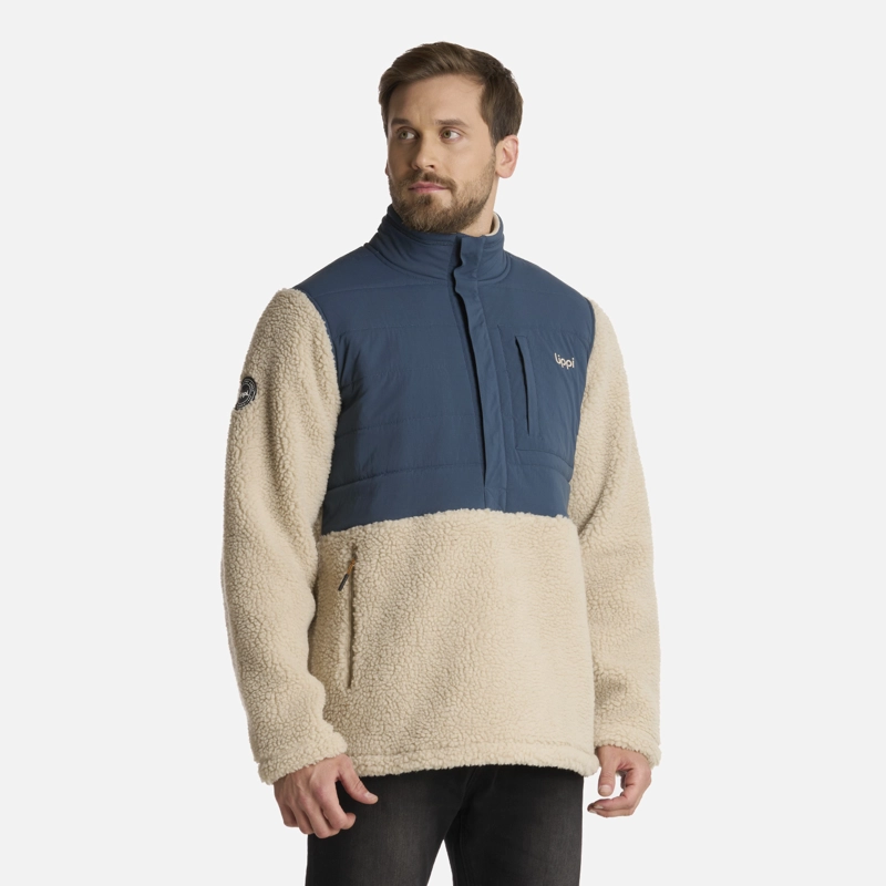 POLAR HOMBRE GLACIAR SHERPA-PRO 14 ZIP JACKET BEIGE LIPPI - 2