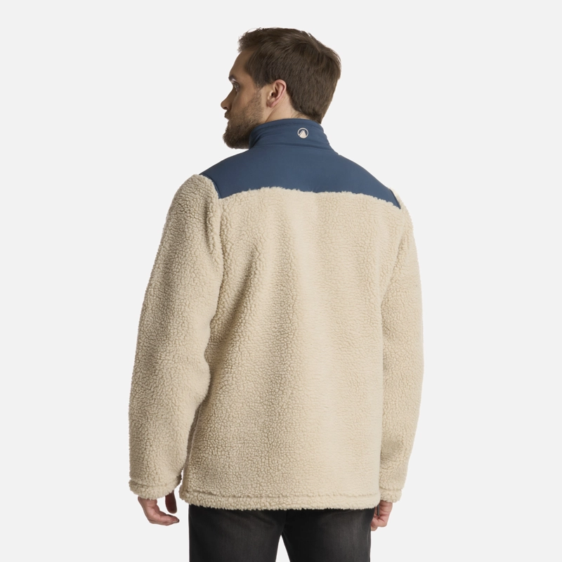POLAR HOMBRE GLACIAR SHERPA-PRO 14 ZIP JACKET BEIGE LIPPI - 3
