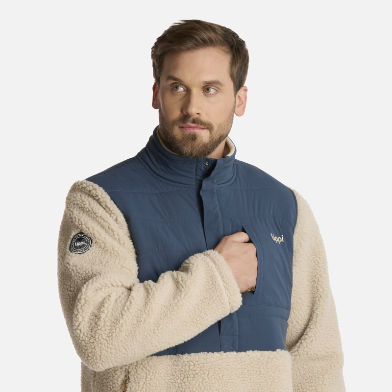 POLAR HOMBRE GLACIAR SHERPA-PRO 14 ZIP JACKET BEIGE LIPPI - 4