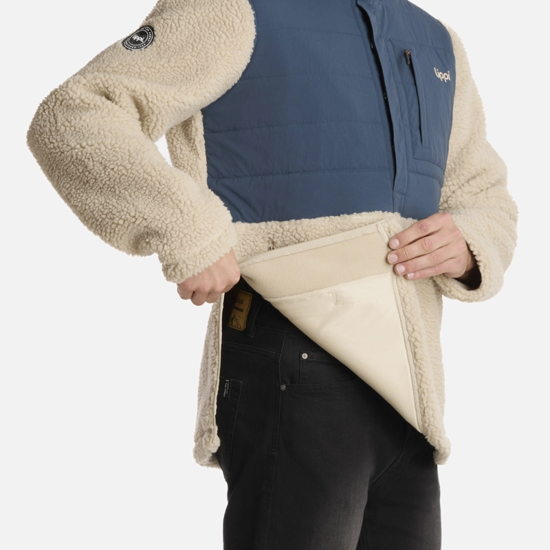 POLAR HOMBRE GLACIAR SHERPA-PRO 14 ZIP JACKET BEIGE LIPPI - 6