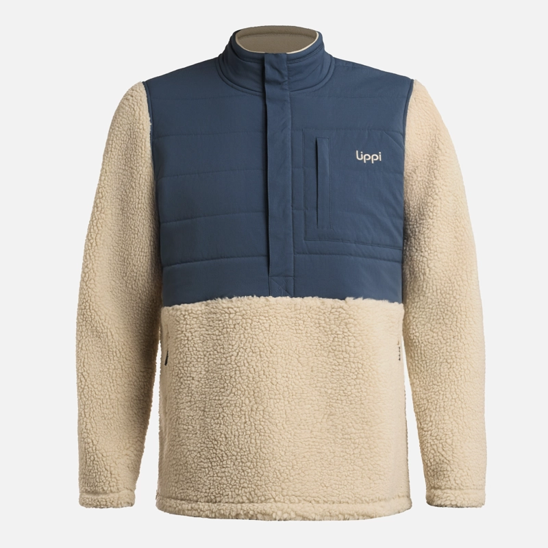 POLAR HOMBRE GLACIAR SHERPA-PRO 14 ZIP JACKET BEIGE LIPPI - 8