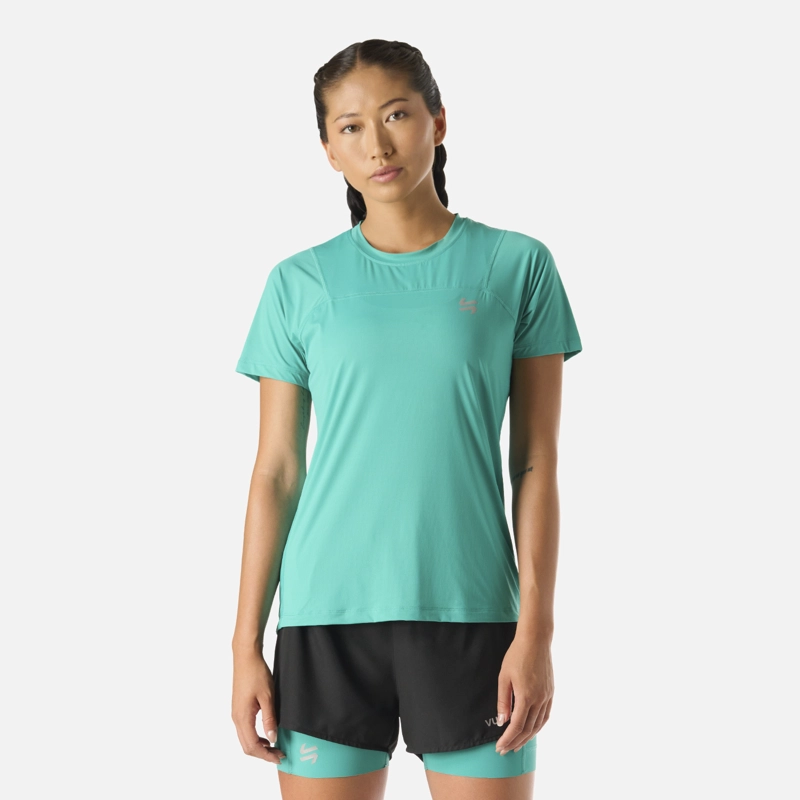 POLERA MUJER BUILT TO MOVE T-SHIRT TURQUESA VULCANO - 1