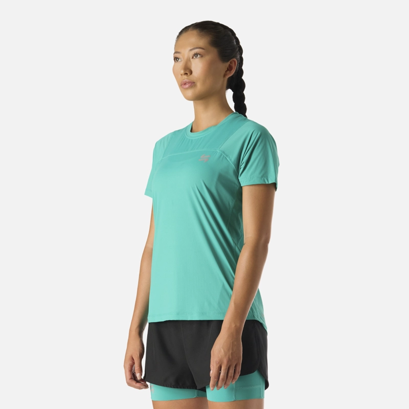 POLERA MUJER BUILT TO MOVE T-SHIRT TURQUESA VULCANO - 2