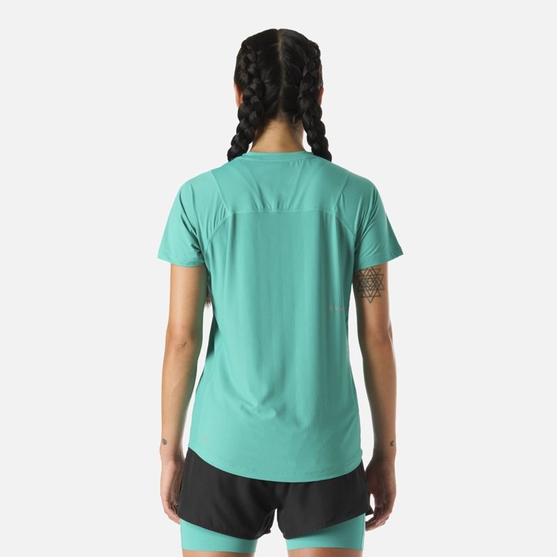 POLERA MUJER BUILT TO MOVE T-SHIRT TURQUESA VULCANO - 4