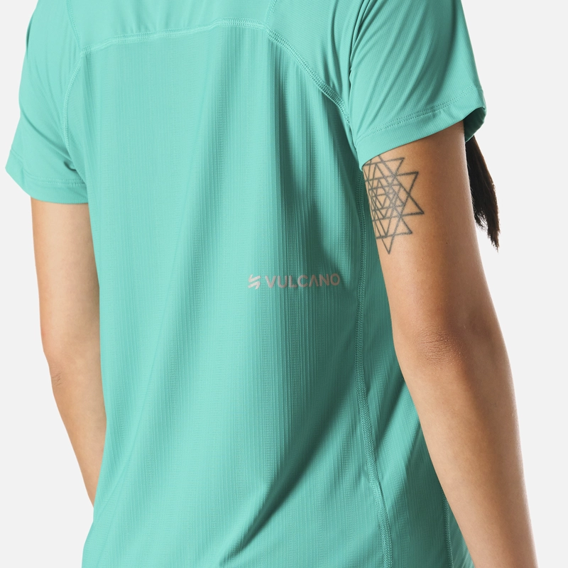 POLERA MUJER BUILT TO MOVE T-SHIRT TURQUESA VULCANO - 6