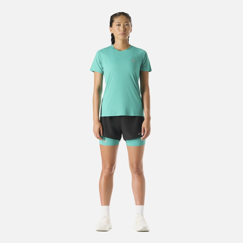 POLERA MUJER BUILT TO MOVE T-SHIRT TURQUESA VULCANO - 7