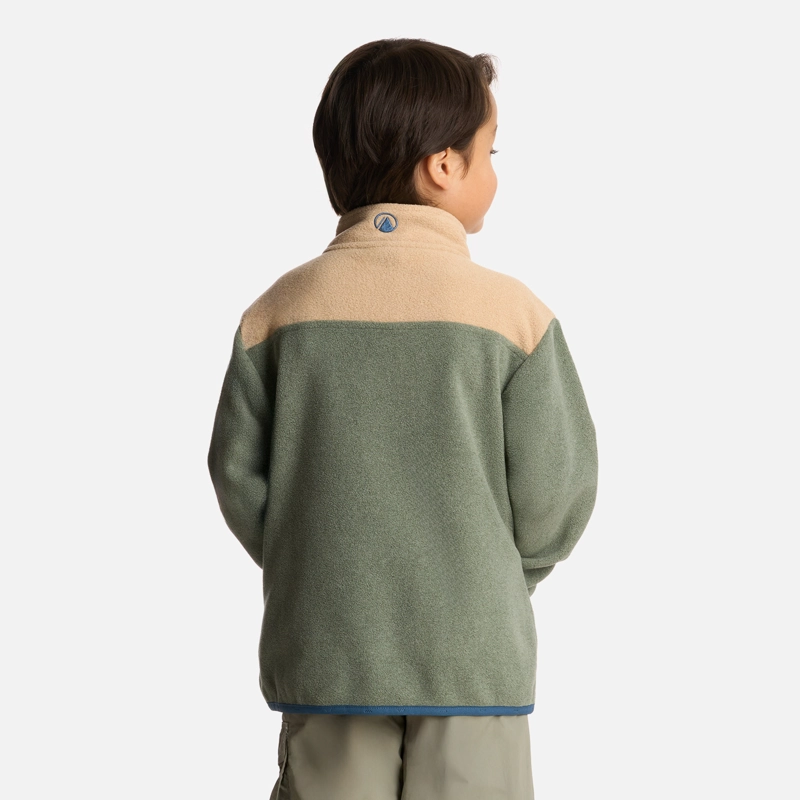 POLAR NIÑO FOREST 14 ZIP SWEATSHIRT JADE OSCURO LIPPI - 3